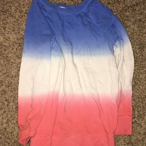 Red white and blue sweatshirt